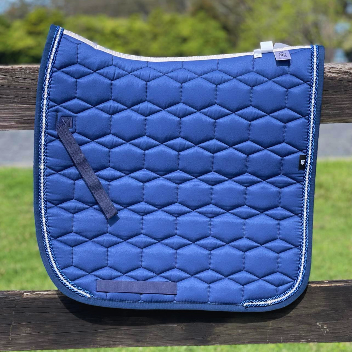 E.A.Mattes Euro Spring Collection &#39;Blue Edition&#39; | Quilt Sheen Dressage Square Pad