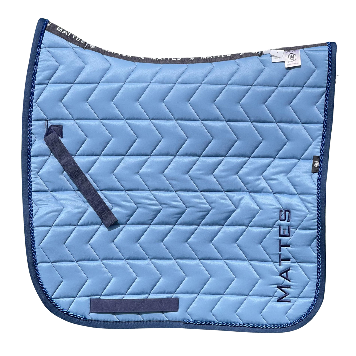 E.A.Mattes Euro Spring Collection | Cornet Blue Dressage Square Saddle Pad