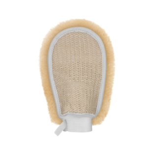 E.A. Mattes Sheepskin &amp; Knitted Cactus Grooming Mitt Various Colours