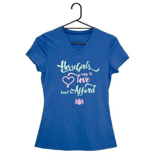 Huntington Vee Neck Ladies T-Shirt - Hard to Afford - NextGen Equine 
