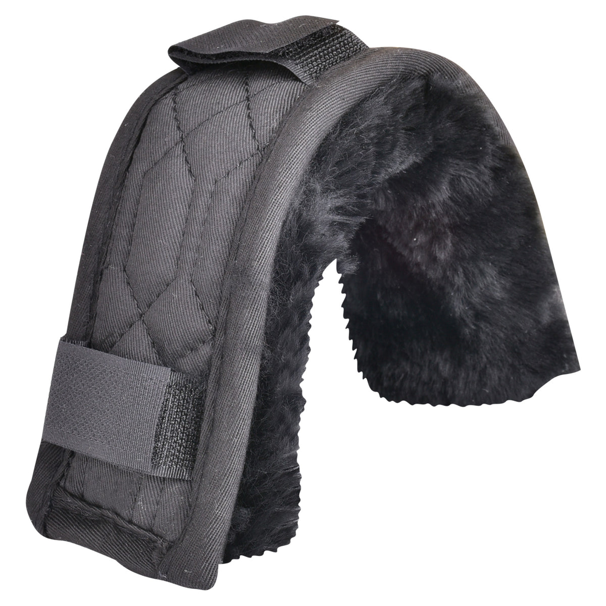 Waldhausen Nose, Chin &amp; Poll Protector Fleece Black Length: 28cm