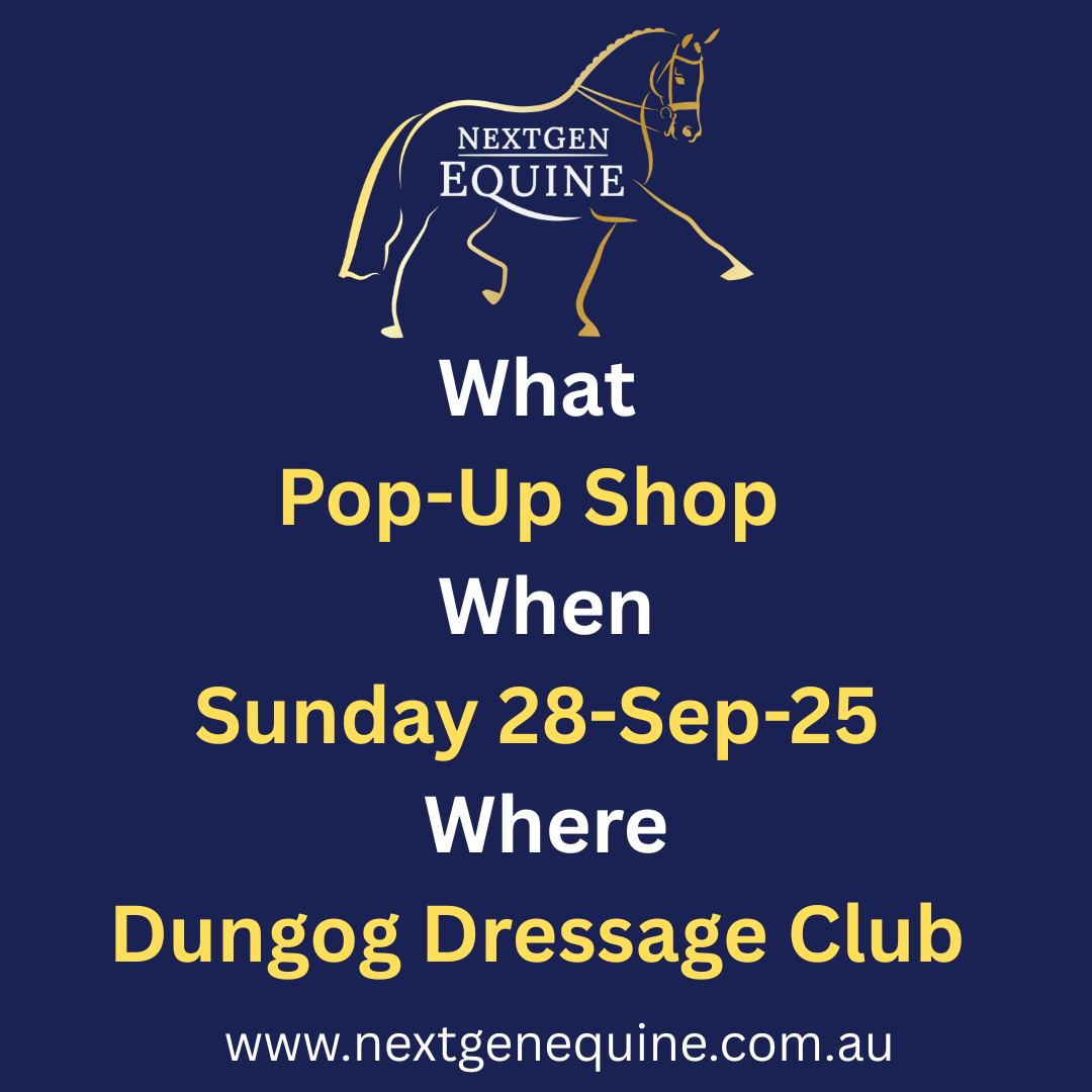 Exciting News | NextGen Equine is having a pop-up shop at 𝐃𝐮𝐧𝐠𝐨𝐠 𝐃𝐫𝐞𝐬𝐬𝐚𝐠𝐞 𝐂𝐥𝐮𝐛