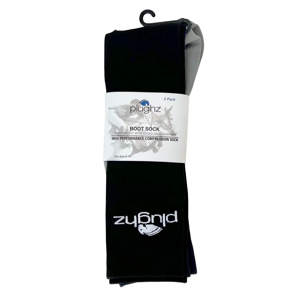 Plughz ProSport Essentials Tall Boot Socks | 2 Pair Pack