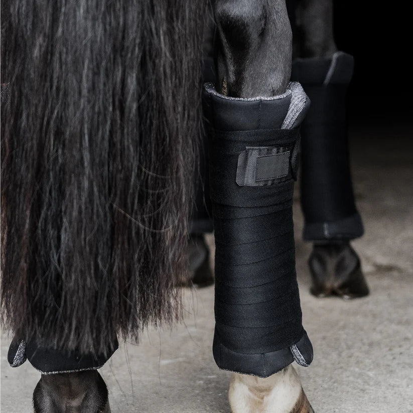 Incrediwear Equine Circulation Standing Wraps | Black Pair
