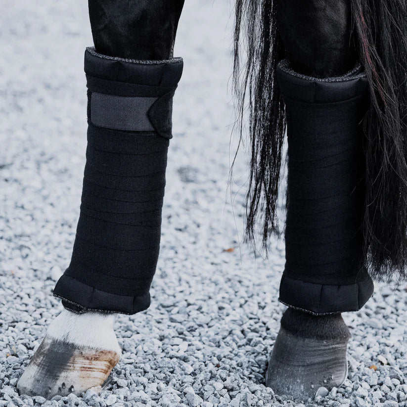 Incrediwear Equine Circulation Standing Wraps | Black Pair