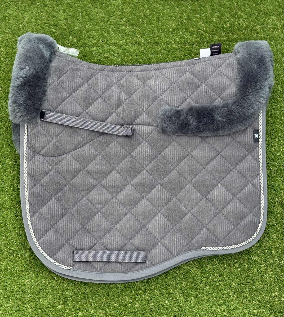 E.A.Mattes Autumn Collection Graphite Corduroy/One Piping/Top Front & Rear Trim and Semi-Lined Sheepskin