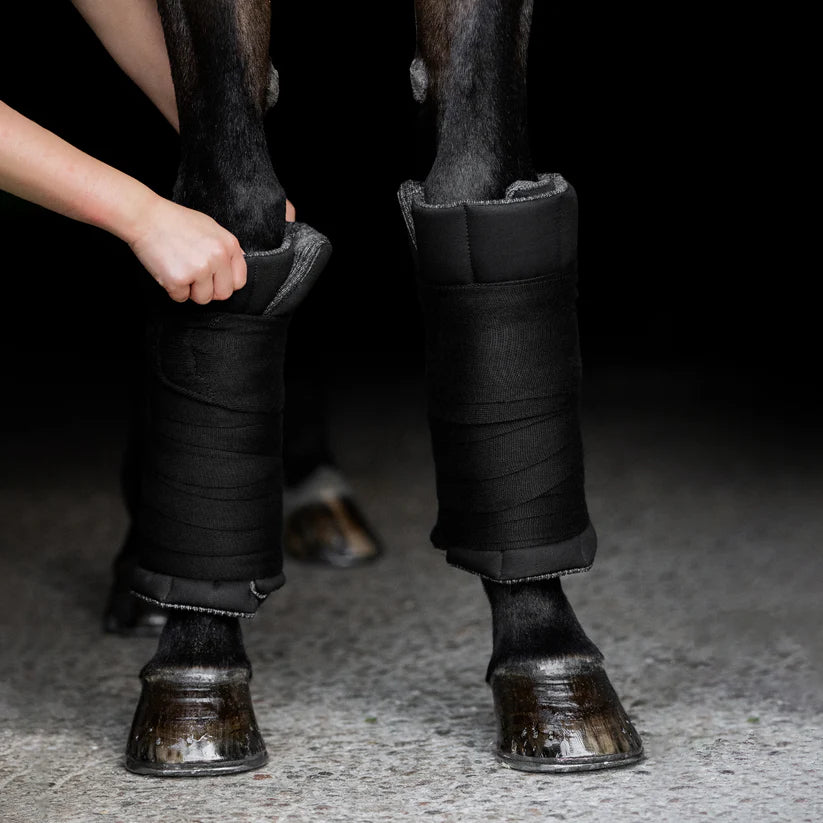 Incrediwear Equine Circulation Standing Wraps | Black Pair
