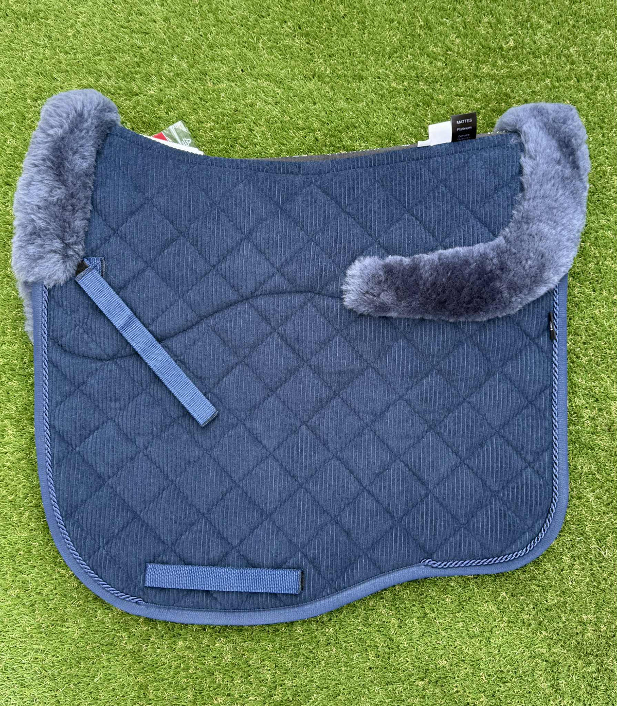E.A.Mattes Autumn Collection Navy Corduroy/One Piping/Top Front & Rear Trim and Semi-Lined Sheepskin