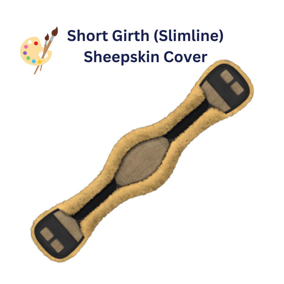 Custom Order | Short Girth (Slimline) Sheepskin Cover - NextGen Equine 