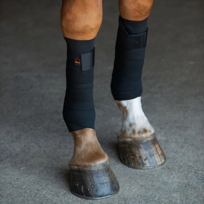 Incrediwear Equine Circulation Bandages | Black Pair