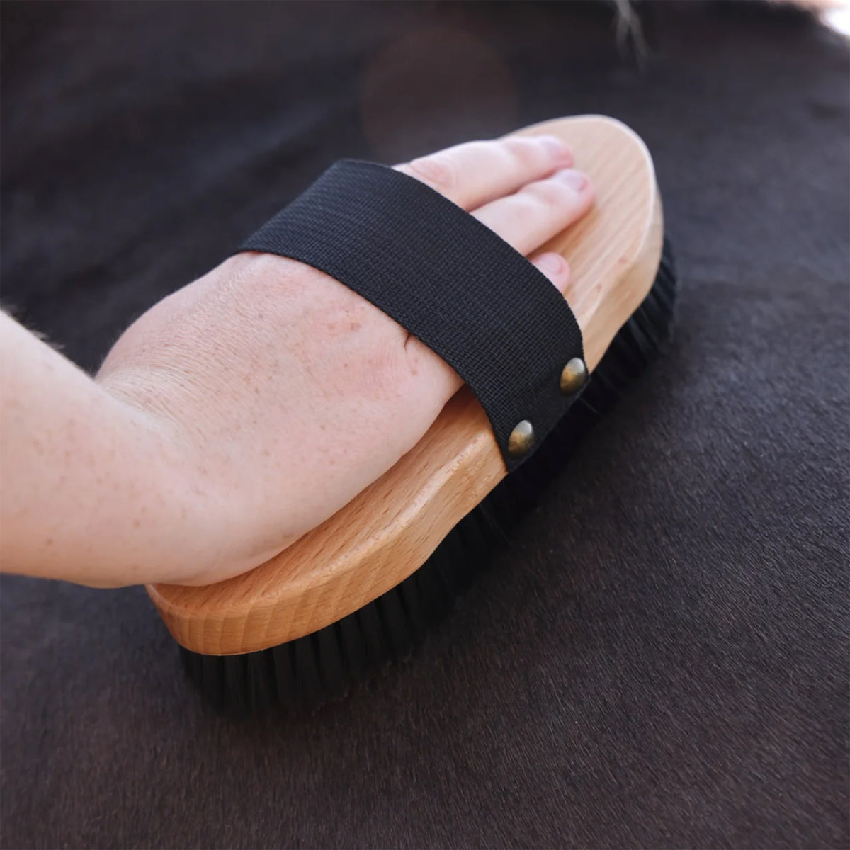 Shires EZI-GROOM Premium Wooden Body Brush