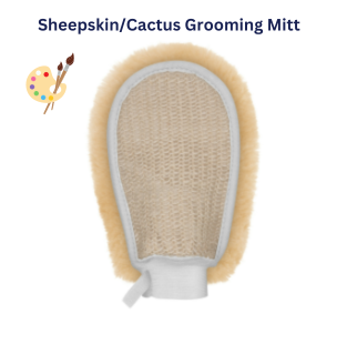 Custom Order | E.A.Mattes Sheepskin/Cactus Grooming Mitt