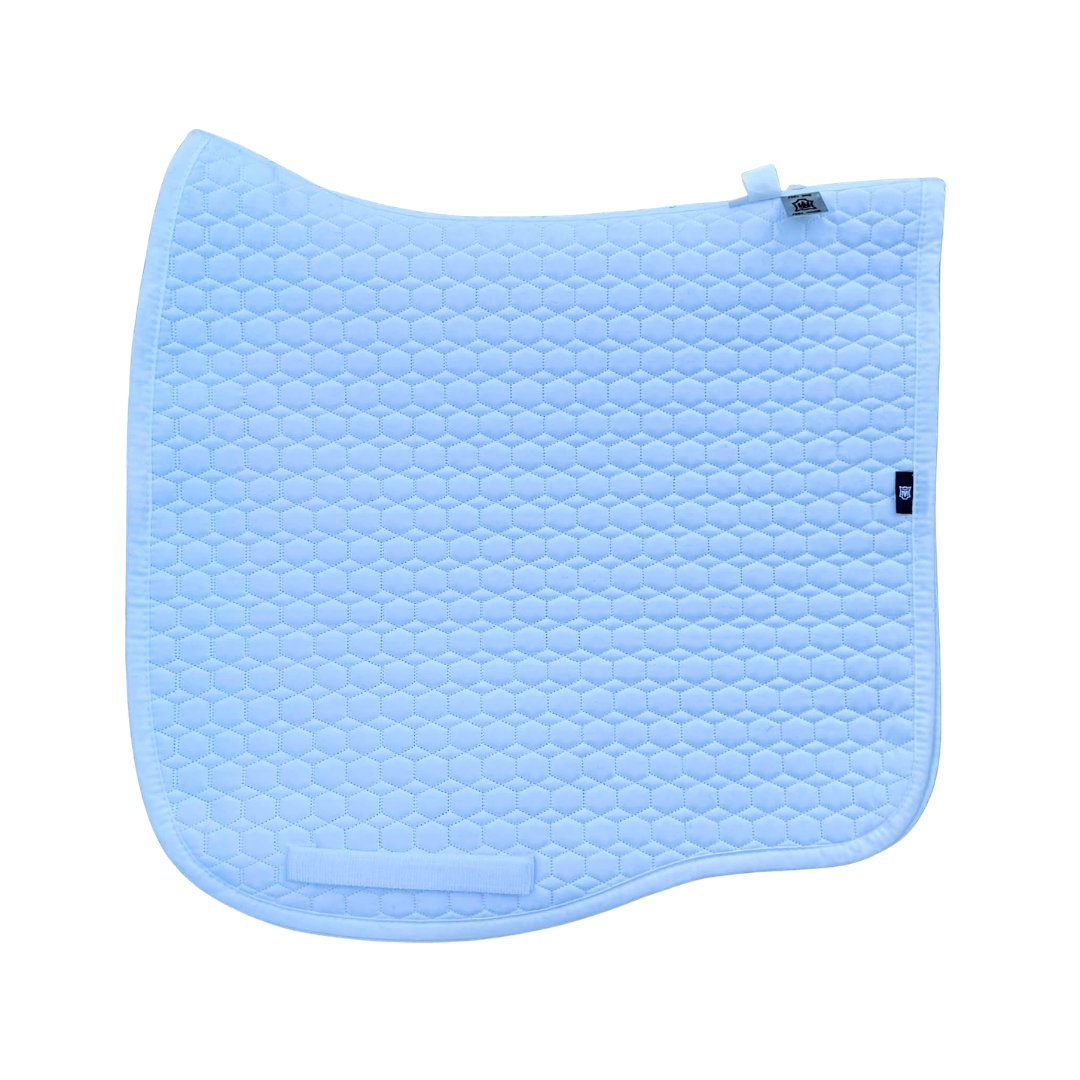 E.A.Mattes Dressage Eurofit Saddle Pad Large/White Quilt/No Sheepskin