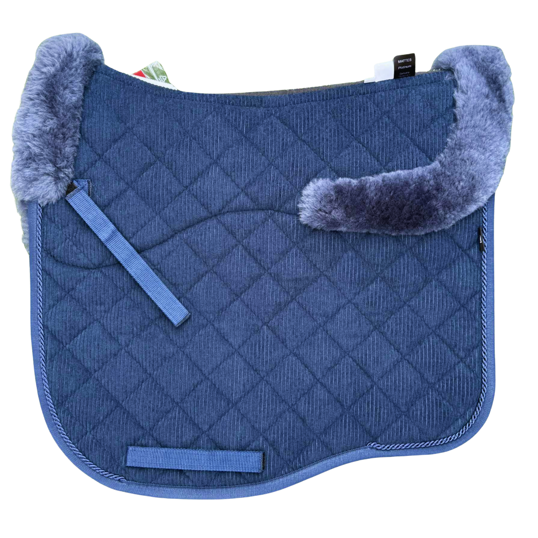 E.A.Mattes Autumn Collection Navy Corduroy/One Piping/Top Front & Rear Trim and Semi-Lined Sheepskin