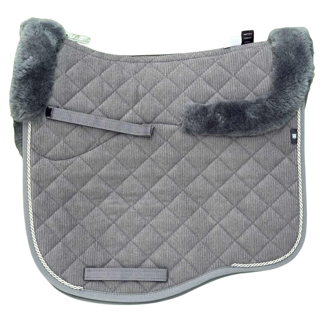 E.A.Mattes Autumn Collection Graphite Corduroy/One Piping/Top Front & Rear Trim and Semi-Lined Sheepskin