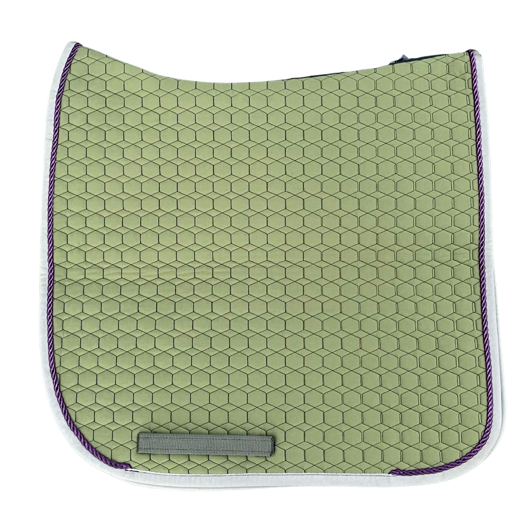 E.A.Mattes Dressage Square Saddle Pad Large / Olive Quilt - NextGen Equine 
