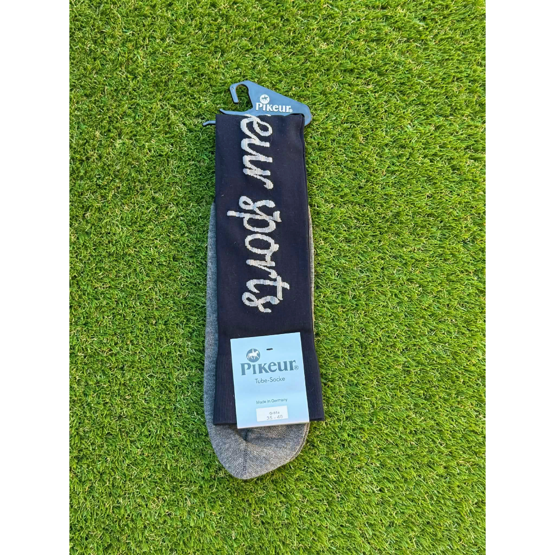 Pikeur Sports Tube Socks Navy/Grey Size 35-40