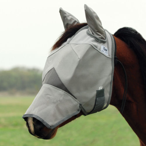 Cashel Crusader Fly Mask w/ Long Nose and Ears - NextGen Equine 