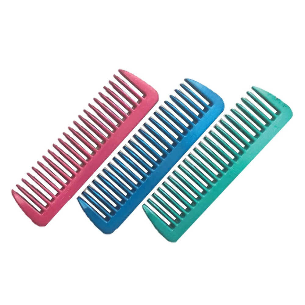 Coloured Aluminium Mane Comb