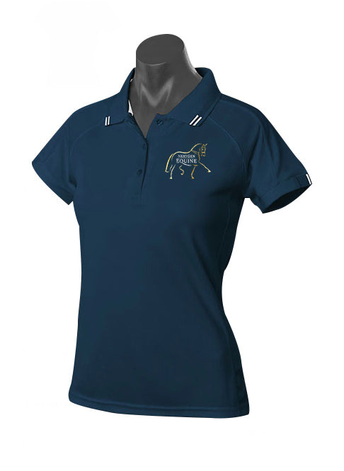 IN STOCK - NextGen 2020 Ladies Polo Shirt Navy - NextGen Equine 