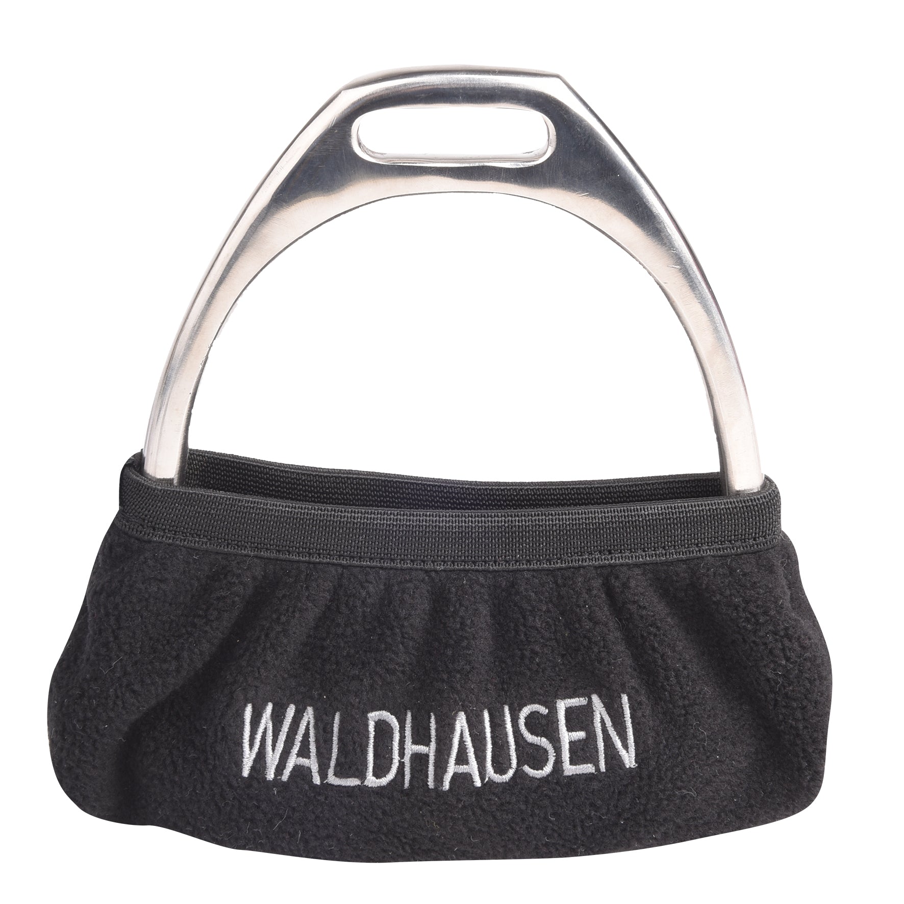 Waldhausen Stirrup Cover Black Fleece with Elastic Top