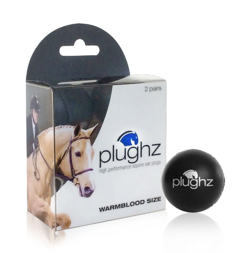Plughz Equine Ear Plug, 2 Pair Pack XL Warmblood - NextGen Equine 